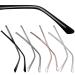 Iplusmile 4 pairs of ironing tips for replacement for glasses made of metal glasses Arms Poor legs Earrings For glasses Exchange of the sunglasses hinge men and women glasses Tr90 rose gold