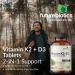 Futurebiotics Vitamin K2 with D3 2 in 1 Support 5000 IU Vitamin D3 & 90 mcg Vitamin K2 MK-7 Non-GMO 120 Tablets 120 Count (Pack of 1) - Buy Online on GoSupps.com
