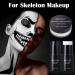 MEICOLY Black White Face Body Paint Stick Set - Complete Halloween Makeup with Sponges & Setting Powder for Adults & Kids Perfect for Clown SFX Skull Zombie and Goth Looks - Buy Online on GoSupps.com