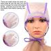 6-Piece Hair Highlighting Cap Kit with Hooks - Purple Hair Coloring Tool for Salon Use - Buy Online on GoSupps.com