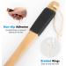 PE Soft Mesh Black Loofah on a Stick with Non-Slip Wooden Handle for Shower - Women and Men Back Scrubber - Buy Online on GoSupps.com