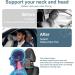 Rokehr Car Seat Neck Pillow - Adjustable Memory Foam Headrest for Comfortable Driving - Brown - Buy Online on GoSupps.com