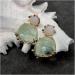Earrings for Women 20x22mm Natural Green Amethyst Prasiolite White Jade Dangle Stud Earrings Fashion Jewelry Hilarity Earrings for Women - Buy Online on GoSupps.com