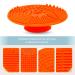 RE-NU Makeup Brush Cleaning Pad - Silicone Cosmetic Cleaning Mat | Suction Cup Design | Effortlessly Remove Dirt Oil & Residue (Orange) - International Shipping Available - Buy Online on GoSupps.com