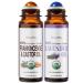 BodyJ4You Frankincense and Lavender Essential Oil Roll On Duo - USDA Organic Castor Oil and MCT Coconut Oil - Tigerite and Amethyst Stone Rollers - Amber Glass Rollerball - Pulse Points Skin Care Slee