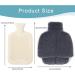 Moollyfox 2L Foot Warmer - Electric-Free Plush Heating Pad for Adults & Kids | Winter Soft Warm Foot Heat Bottle - Beige & Gray (38x32cm) - Buy Online on GoSupps.com