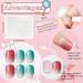 Kalolary Children s Press-On Nails - Gradient Color Fake Nails Set with Glue for Girls - 4 Boxes Short Faux Nail Tips - Buy Online on GoSupps.com