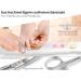 Professional Stainless Steel Nail Scissors - Rounded Tips Extra Sharp & Curved - 8 cm Pedicure Manicure Tool for Precision Cutting - Buy Online on GoSupps.com