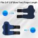 Supegar Adjustable Trigger Finger Rail 3-Pack - Reusable Finger Rails for Index Medium Ring Fingers - Removable Aluminum Bracket in Black Blue Red - Buy Online on GoSupps.com