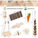 Hamster Chew Toys Set - Wooden Teeth Care Accessories for Small Animals - Ideal for Guinea Pigs, Chinchillas, Gerbils, Mice, Rats - Includes Swing, Seesaw, and Bridge - Buy Online on GoSupps.com
