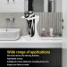 Uxsiya Acrylic Beard Brush Holder - Transparent Space-Saving & Durable Beard Brush Stand for Stylish Organization - Buy Online on GoSupps.com