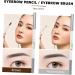 Healvian 4 Pcs Double-headed Waterproof Eyebrow Pencil Brown Eyebrow Pencil Brow Pen Brush Abs (shell) 1 count (Pack of 1) Assorted Colorx2pcs - Buy Online on GoSupps.com