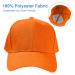 Aomig Unisex Baseball Cap - Adjustable Sun Protection Cap for Men & Women - Outdoor Running Tennis Golf Travel (Orange) - Buy Online on GoSupps.com