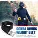 Scuba Weight Belt - Heavy-Duty 60 Long Nylon Webbing Strap - Adjustable Waist Weightbelt for Diving, Snorkeling - Quick Release Metal Buckle - Black - Buy Online on GoSupps.com