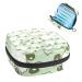 Napkin storage bag with a cute frog pattern feminine menstrual cups breastfeeding pillow holder tampon bag portable period bag for women teenagers girls 1 piece of multi-colored 9