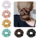 Leikedun 6 Pack Silk Hair Scrunchies for Women Girls 100% Mulberry Silk Hair Ties for Breakage Prevention Soft Elastic Silk Satin Hair Ties Ponytail Holders Hair Accessories 1.0 count Pack of 1 Color B