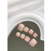 Summer Square Fake Toenails - Glitter Nude French Tip Press On Toenails - 24 Pcs Full Cover Short Acrylic Toenails - Beach Designs for Women and Girls - Style5 - Buy Online on GoSupps.com