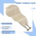 Youngsee Nanoring Extensions - 35 cm Platinum Blonde Real Hair 50g #60a - Smooth Nano Ring Hair Extensions - Buy Online on GoSupps.com
