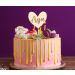 Alsino Personalized Cake Topper - Sustainable Wood Heart Engraved for Weddings Birthdays Baptisms & More - Buy Online on GoSupps.com