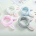 4 Pack Cute Bunny Ears Elastic Headbands for Women - Coral Fleece Makeup and Face Washing Head Wraps - Buy Online on GoSupps.com