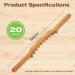 Premium Gua Sha Wood Stick - Wooden Massage Tool for Muscle Relaxation | 20 Beads for Back Abdomen & Shoulder Relief - Buy Online on GoSupps.com