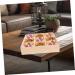 BUGUUYO Dry Fruit Case Storage Box Food Tray Fruit Wood Tray Delicate Wood Case Food Serving Case Compartment Wooden Box 27.80X27.80X6.00CM As Shown - Buy Online on GoSupps.com