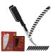 Homie Patented Straight Edge Razors for Men Close Shaving Razor for Beard with 11 Disposable Blades Easy to Use and Replace Single Edge Razor Blades with Protective Layer & Safety Lock White Zebra Premium Straight Razor | White Zebra with 10 Heads