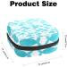 Anna Cowper Lake Blue Whales Menstrual Storage Bag - Multi-colored Portable Pouch for Feminine Hygiene Products - Great Period Organizer for Women and Teens - 1 Pcs - Buy Online on GoSupps.com