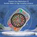 Portable Pill Box with 2 Compartments | Decorative Metal Medicine Organizer | Unique 25-Color Mandala Design - Perfect Gift for Vitamins & Medications - Buy Online on GoSupps.com