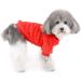 Zweitea Dog Sweater for Small Dogs - Warm Fleece Puppy Jacket | Winter Dog Clothing for Chihuahuas & Cats | Red Size S (1 Pack) - Buy Online on GoSupps.com
