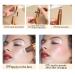 3pcs Contour Beauty Wand Blush Highlighter Set - Trio of Liquid Cream Face Rouge, Bronzer, and Luminizers with Cushion Applicator for Smooth Blendable Moisturizing Waterproof Makeup (020405) - Buy Online on GoSupps.com