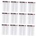POPETPOP 12 Sheets Waterproof Eyebrow Stickers Makeup Tools Eyebrow Water Transfer Artificial Eyebrow Stencil
