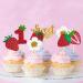 Mulukaya 24Pcs Glitter Strawberry Sweet One Cupcake Toppers Treat Cake Picks for Fruit Theme Berry First Birthday Party Decorations Supplies - Buy Online on GoSupps.com