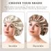 Welrog Adjustable Satin Hair Hood for Women - Reversible Silk Bonnet Sleep Cap in Coffee & Khaki | Perfect for Nighttime Hair Protection - Buy Online on GoSupps.com
