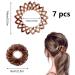 7 Pieces Bird Nest Hair Clips | Slide-Resistant Ponytail Grippers | Vintage Expandable Headdress - 7 Colors - Buy Online on GoSupps.com