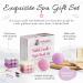 Pink & Purple Bubble Candle with Bath Bombs Set for Women - 2 Decorative Cube Candles & Bathbomb Gift Set - Buy Online on GoSupps.com