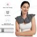 Microwavable Heating Pad for Neck and Shoulders  Extra Large Weighted Heated Neck Wrap Microwave with Moist Heat Reusable (Gray) Neck & Shoulders - Dark Gray - Buy Online on GoSupps.com