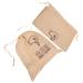 Beavorty Key Covers Caps 2pcs Cloth Bag Drawstring Retractable Cable Travel Fence Post Brackets