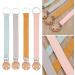 OKwife Natural Wooden Pacifier Clips | Baby Pacifier Holders Made of Cotton & Linen | International Shipping Available - Buy Online on GoSupps.com