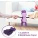 Tonyfy Dog Toys - Squeaky Plush & Interactive Cotton Rope Toys for Puppies & Small Dogs (Purple Hippo) - Buy Online on GoSupps.com