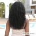 18 Medium Long Black Wig with Bangs for Women - Heat Resistant Synthetic Curly Wavy Wig for Cosplay and Halloween - Black #4 - Buy Online on GoSupps.com