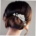 Housoutil Bangs Comb Bangs Hair Clip Pearl Wedding Hairpieces Leaf Wedding Hairpin Hair Combs for Wedding Hair Barrettes for Women Flower Side Comb Bride Accessories Rhinestone Rhinestones - Buy Online on GoSupps.com