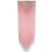 S-noilite clip in extensions hair extension smooth 8 partial set 18 clips 8PCs full of heads like real hair 66cm light pink 66 cm light pink