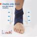 Adjustable Ankle Brace with Compression Strap | Support for Sprained Ankles & Chronic Pain | L/XL - Buy Online on GoSupps.com