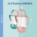 DentiStar Strohhalmbecher 260 ml - Baby Bottle with Dynamic Straw for 6 Months+ | Anti-Slip Design & Cleaning Brush | BPA Free Mint - International Shipping Available - Buy Online on GoSupps.com