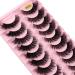 HBZGTLAD 10 Pairs Natural Thick 3D Mink False Eyelashes - Long Makeup Lashes for Beauty & Extension (W024) - International Shipping Available - Buy Online on GoSupps.com