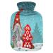 Christmas Tomte Snowy hot water bottle with soft fleece cover 2 litre hot water bag for hot and cold compresses