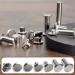 YORANYO 110-Piece Assorted Silver M5 Chicago Screws Leather Rivets for Leather Craft & Bookbinding - Buy Online on GoSupps.com