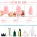 Travel Silicone Bottle Covers - 8 Pack Reusable Protective Spout Covers for Shampoo & Shower Gel - Safe Travel Accessories - Buy Online on GoSupps.com