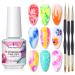 Born Pretty Nail Blooming Nail Gel  15ml Clear Watercolor Gel Polish UV LED Blossom Gel Polish for Spreading Effect  Marble  Natural Stone  Watercolor  Floral Print Nail Art Design Manicure